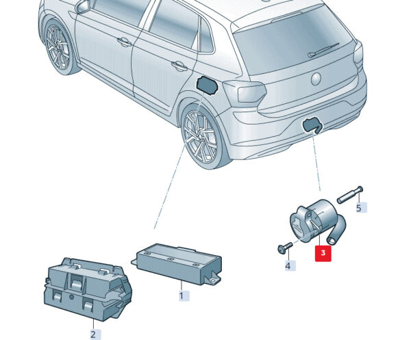 5TA945505A - ŠKODA OCTAVIA IV NX5 Trailer Clutch Housing Kit 5TA945505A, Original Part