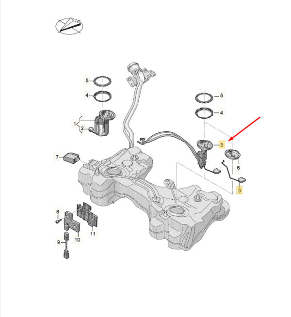 5WA919673A - NEW SEAT ATECA KH7 FUEL TANK PUMP 5WA919673A ORIGINAL