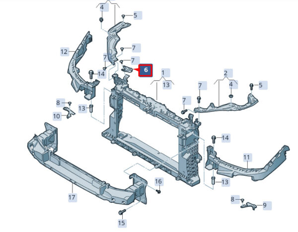 6F0805137A - NEW SEAT IBIZA V KJ1 RIGHT BONNET STAY BRACKET 6F0805137A