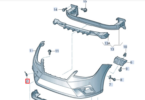 6F0807241GRU - NEW SEAT IBIZA V KJ1 FRONT BUMPER TOW EYE COVER 6F0807241GRU