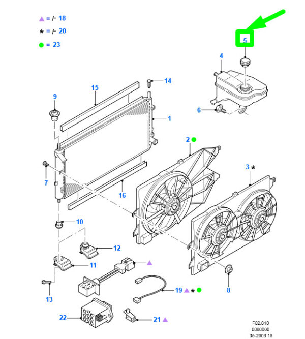 1230968 - NEU FORD MONDEO MK3 KÜHLERVERSCHLUSSDECKEL ASSY 98BB-8100-AB 1230968 ORIGINAL