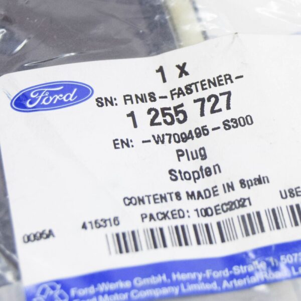 1255727 - FORD KUGA MK3 CX482 FLOOR PAN PLUG 1255727 W709495-S300 NEW GENUINE