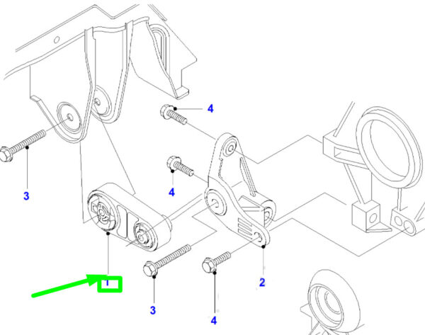 1327578 - NEW FORD MONDEO MK3 ENGINE MOTOR MOUNT TORQUE 1327578 1S71-6P082-AF ORIGINAL