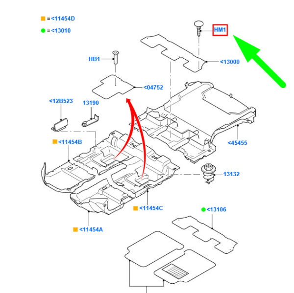 1445003 - NEW FORD GALAXY MK2 FLOOR TRIM MOUNTING CLIPS W709740-SS3ZHE 1445003 GENUINE