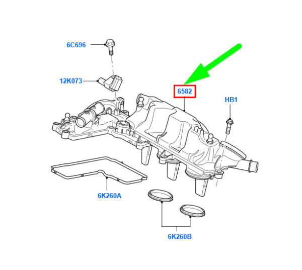 1450976 - Ford Mondeo MK4 Cylinder Head Front Cover 1450976 6G9Q-6P036-AB NEW GENUINE
