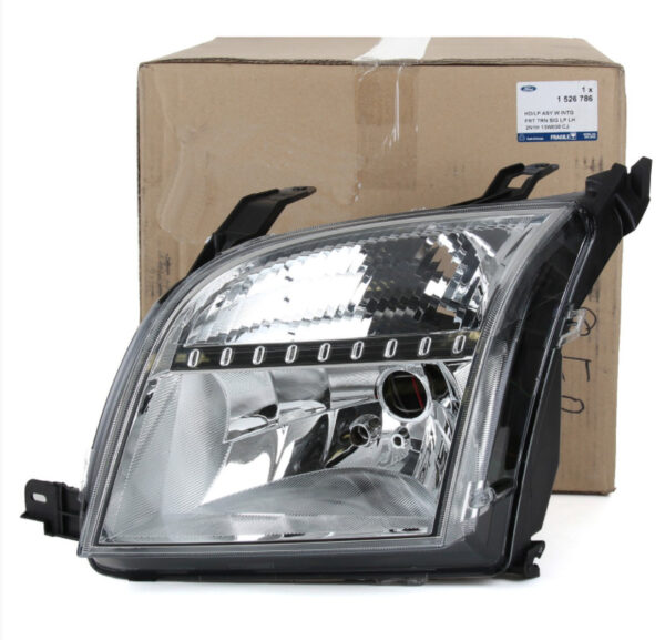 1526786 - NEW FORD FIESTA BE256 MK5 FRONT LEFT HEADLIGHT LHD 1526786 ORIGINAL