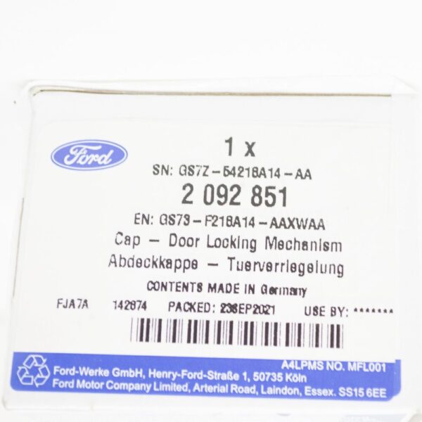 2092851 - FORD MONDEO MK5 Front Right Door Locking Mechanism Cap LHD 2092851 NEW GENUINE