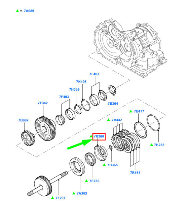 3044347 - FORD FOCUS MK2 Forward Clutch Balance Piston XS4P-7H360-AB 3044347 NEW GENUINE