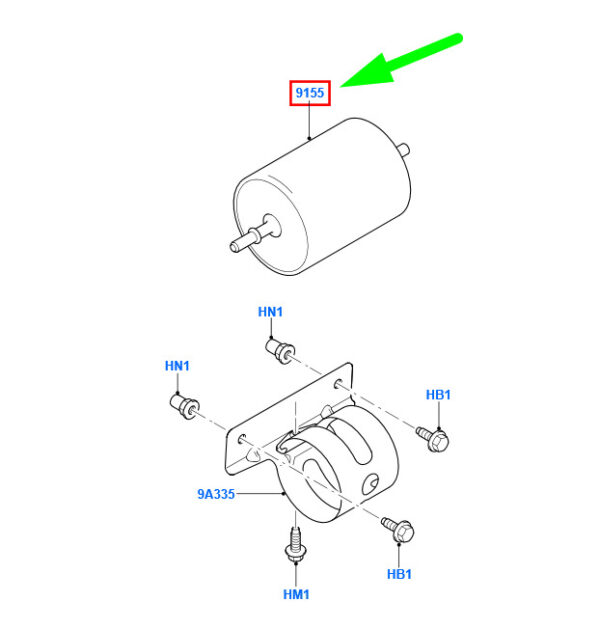 4103735 - NEW FORD TRANSIT MK3 FUEL FILTER EINLSSY 4103735 1S71-9155-BA GENUINE