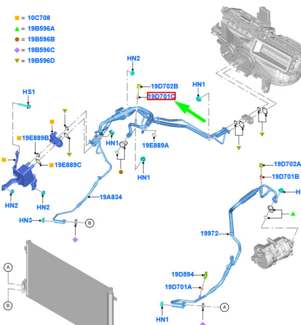 5195358 - NEU FORD MUSTANG MACH-E A/C-SYSTEMVENTIL ASSY 5195358 ORIGINAL