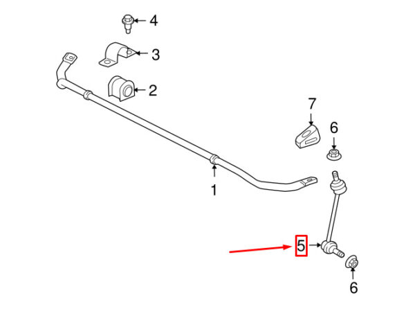 C2D49528 - Genuine JAGUAR Rear Right Stabiliser Suspension Stabiliser Link C2D49528