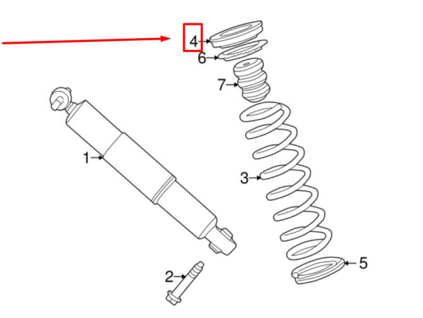 C2S12151 - JAGUAR X-TYPE X400 Rear Upper Suspension Spring C2S12151 NEW GENUINE