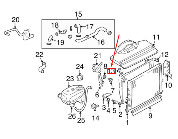 FS106127L - R RANGE ROVER SPORT L320 Lower Mount Screw FS106127L NEW REAL