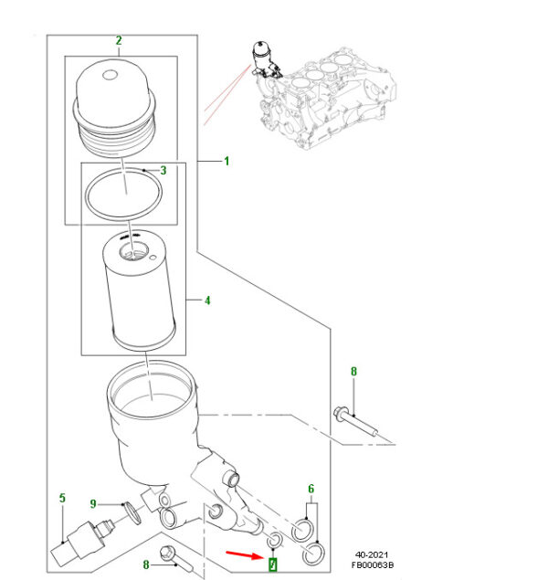 JDE37143 - JAGUAR F-PACE X761 Oil Filter Drain Connector Gasket JDE37143 NEW GENUINE