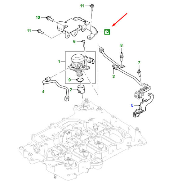 JDE38627 - JAGUAR F-PACE X761 Fuel Pump Mount JDE38627 NEW ORIGINAL