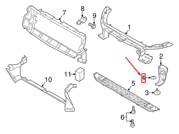 LR000056 - 25PCS NEW LR FREELANDER L359 RADIATOR SUPPORT BUMPER BRACKET NUT LR000056 OEM