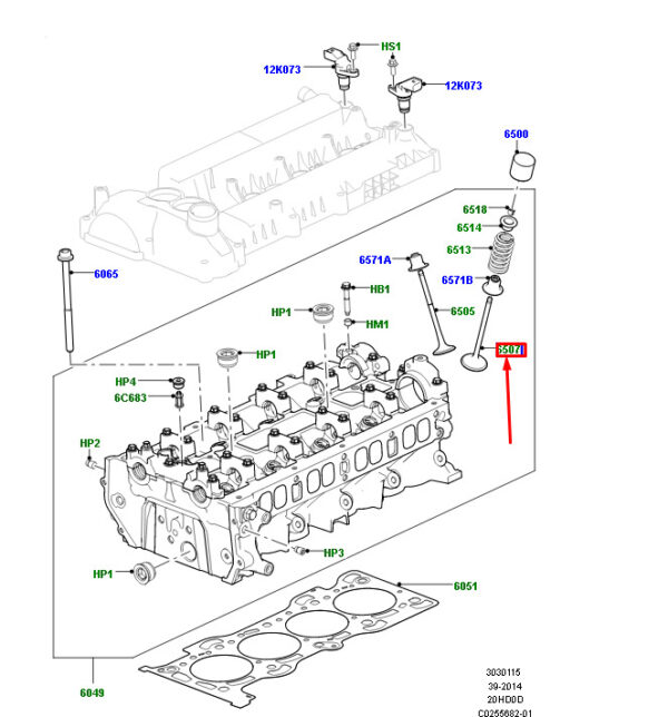 LR025301 - LAND ROVER RANGE ROVER IV L405 Engine Inlet Valve LR025301 NEW GENUINE
