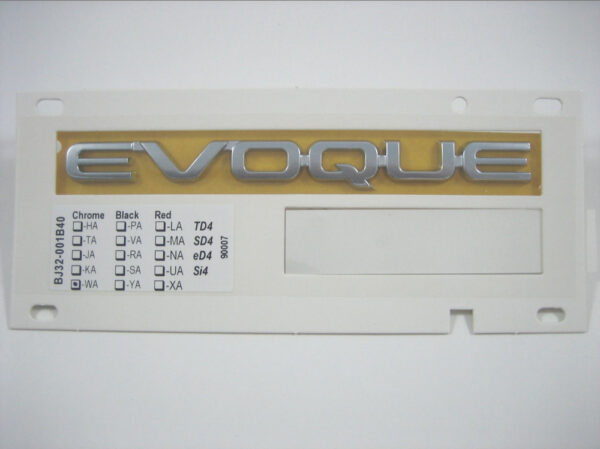 LR035431 - LAND ROVER RANGE ROVER EVOQUE L538 Tailgate Emblem LR078573 NEW Original