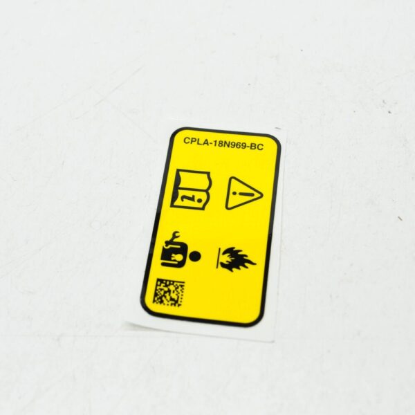 LR048568 - LR DISCOVERY 4 L319 AIR CONDITIONER STICKER LR048568, NEW, ORIGINAL