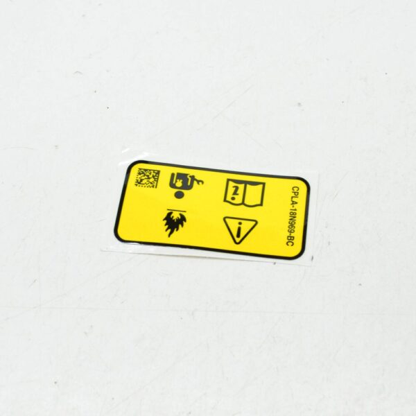 LR048568 - LR DISCOVERY 4 L319 AIR CONDITIONER STICKER LR048568, NEW, ORIGINAL