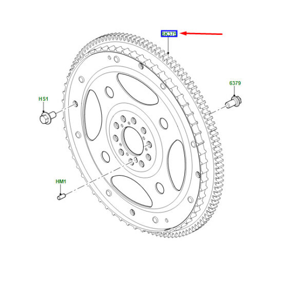 LR058094 - LR Range Rover Velar L560 Flywheel Drive Plate LR058094 Original Part
