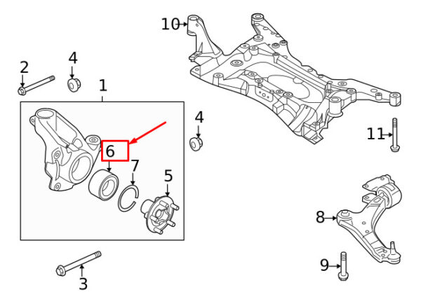 LR138941 - LAND ROVER RANGE ROVER EVOQUE L551 Wheel Bearing Hub LR138941 NEW GENUINE
