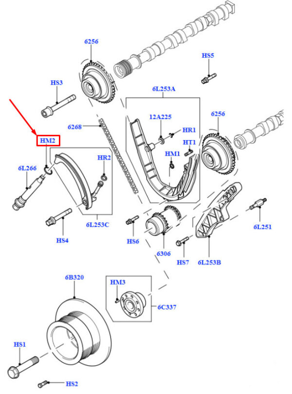 RYX000020 - LR RANGE III ROVER L322 Control Chain Clamp O-Ring RYX000020 NEW ORIGINAL