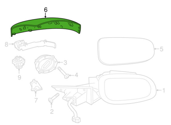 T4A3854LML - JAGUAR F-PACE X761 Left Side Mirror Cover T4A3854LML New Genuine