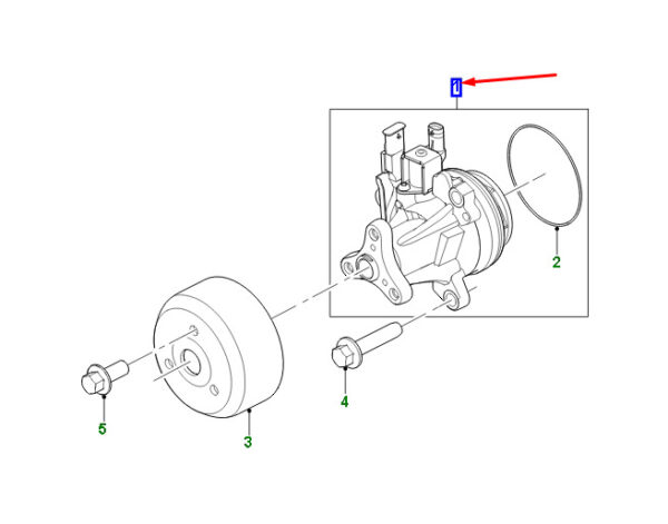 T4A41037 - Jaguar F-Pace X761 Water Pump T4A41037 NEW ORIGINAL