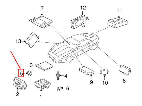 T4N15702 - JAGUAR F-PACE X761 Accessories Power Relay T4N15702 NEW ORIGINAL