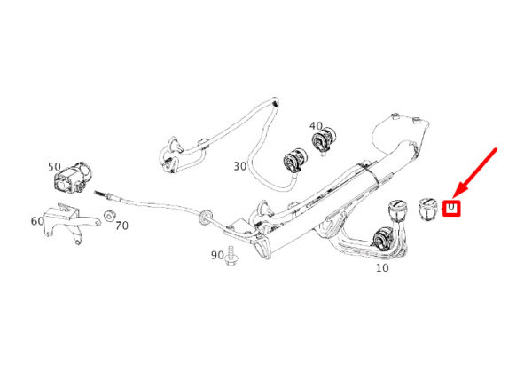 A0003151029 - New MERCEDES-BENZ CLA C117 Trailer Hitch Cover Cap A0003151029
