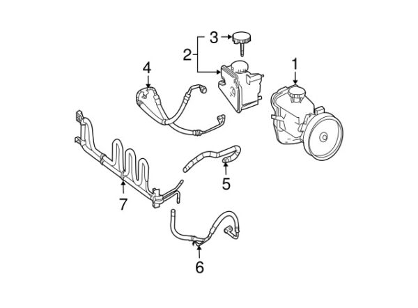 A0004602983 - NEW MERCEDES-BENZ SLK C-CLASS STEERING RESERVOIR A0004602983 GENUINE