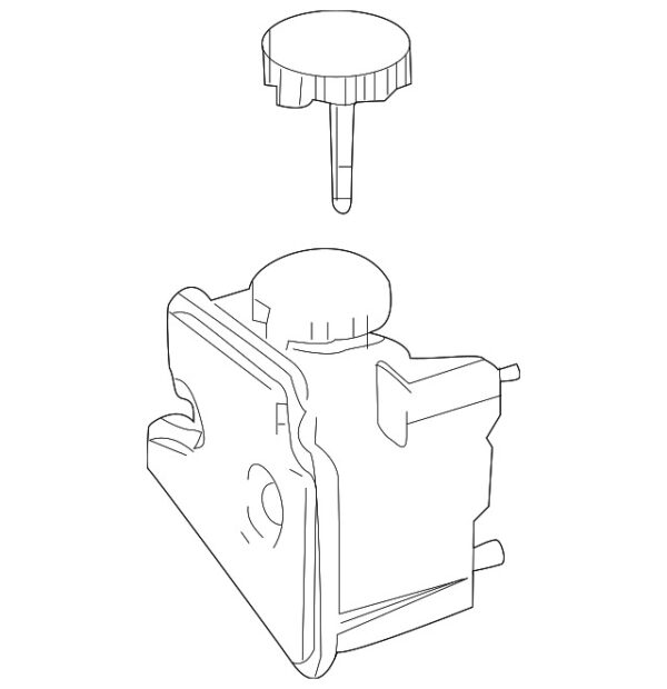 A0004602983 - NEW MERCEDES-BENZ SLK C-CLASS STEERING RESERVOIR A0004602983 GENUINE