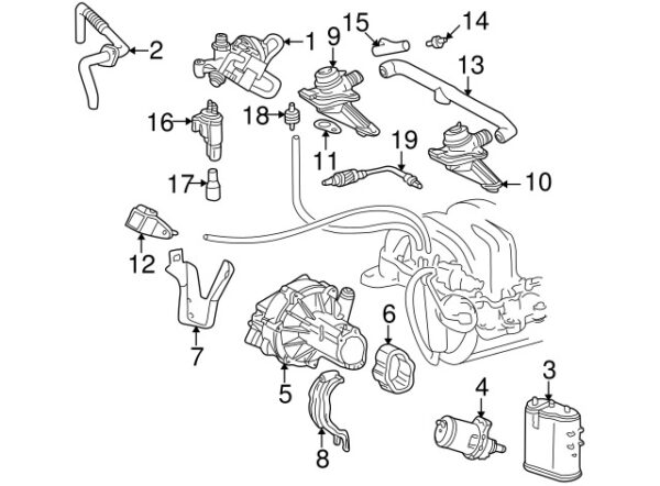 A0005003201 - NEW MERCEDES-BENZ C-CLASS SECONDARY AIR INJECTION MAGNET A0005003201 GENUINE