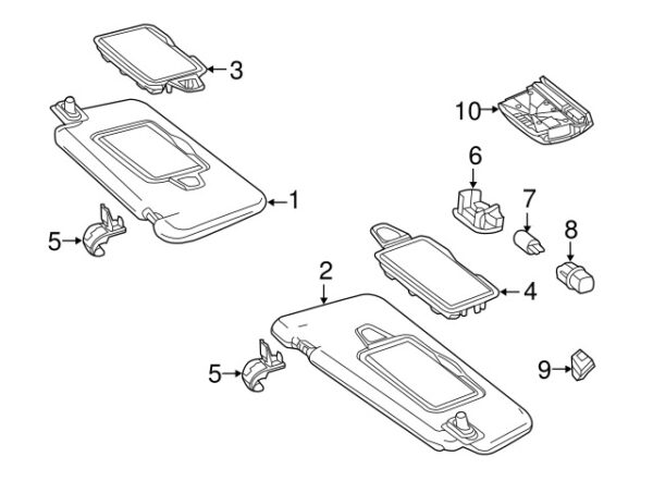 A0005402066 - NEW MERCEDES-BENZ SLC SL CLASS COURTESY LIGHT SOCKET GENUINE