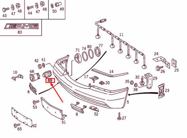 A0005425418 - NEW MERCEDES-BENZ S W140 FRONT BUMPER PARKTRONIC SENSOR A0005425418 OEM