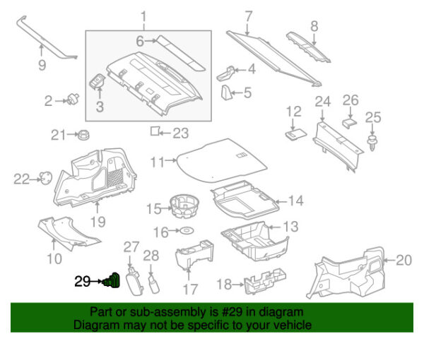 A0008205205 - NEW MERCEDES-BENZ AMG ONE CLASS REAR 12 VOLT ACCESSORY SOCKET A0008205205