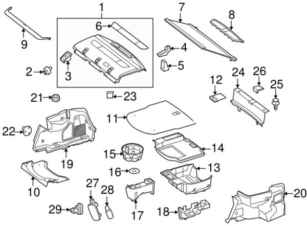 A0008205205 - NEW MERCEDES-BENZ AMG ONE CLASS REAR 12 VOLT ACCESSORY SOCKET A0008205205