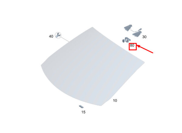 A0008277400 - Mercedes-Benz GLA H247 Windshield Dummy Cover A0008277400 NEW Original