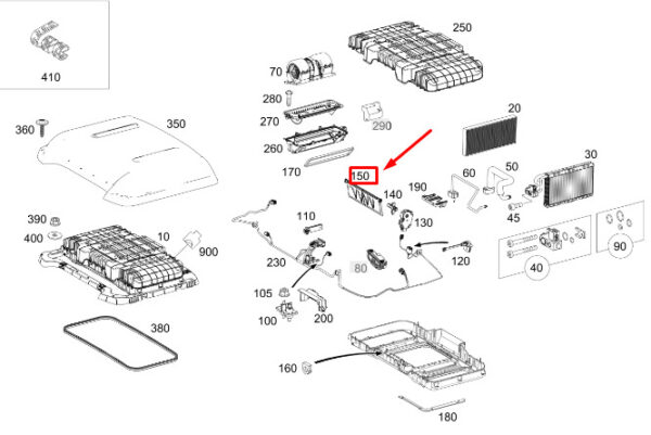 A0008311500 - MERCEDES-BENZ SPRINTER 907 Air Conditioning Air Flap A0008311500 NEW GENUINE
