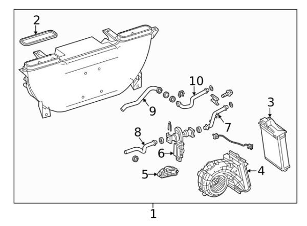 A0008321600 - MERCEDES-BENZ SPRINTER CLASS FRONT HVAC HEATER HOSE OUTLET PIPE A0008321600
