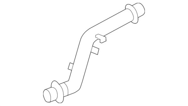 A0008321600 - MERCEDES-BENZ SPRINTER CLASS FRONT HVAC HEATER HOSE OUTLET PIPE A0008321600