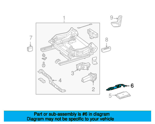 A0009190614 - Mercedes-Benz Rear Right Seat Track Bracket A0009190614