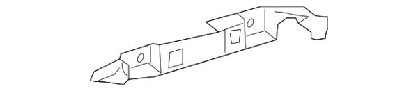 A0009190614 - Mercedes-Benz Rear Right Seat Track Bracket A0009190614