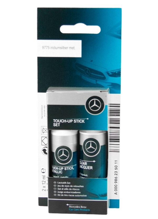 A0009862350099775 - Genuine MB Iridium Silver Touch Up Pen Parts Kit A0009862350119775