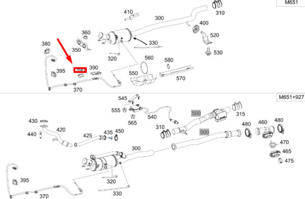 A0009881878 - NEW MERCEDES-BENZ CLA C117 TEMPERATURE SENSOR LINE CLAMP A0009881878 ORIGINAL
