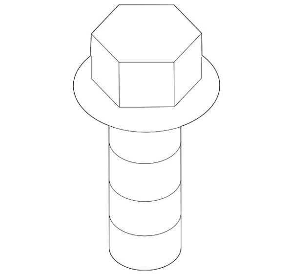 A0009906611 - Mercedes-Benz Suspension Control Arm Bolt A0009906611