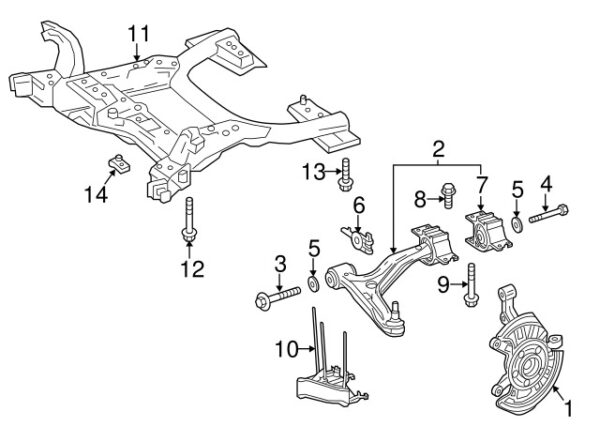 A0009906611 - Mercedes-Benz Suspension Control Arm Bolt A0009906611