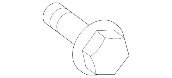 A0009909703 - Mercedes-Benz hood hinge bolt A0009909703