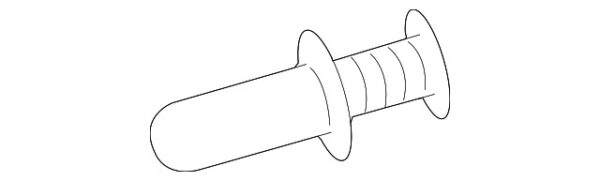A0009915940 - Mercedes-Benz Upper Trunk Trim Panel Clip A0009915940